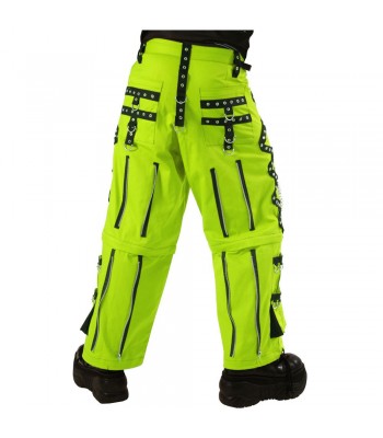 Men Gothic Parrot Green Threads Trouser Cyber Punk Pant Trouser High Waist Trousers